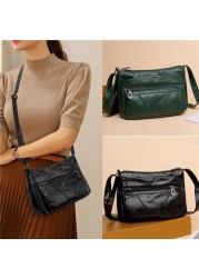 High Quality Women Soft PU Leather Shoulder Bags For Women Multilayer Classic Crossbody Bag Luxury Designer Handbags Purses