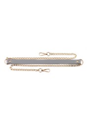 120cm Bag Chain Replacement Metal Chain PU Leather Bag Straps DIY Handbag Handles Shoulder Straps Accessories Bag Handles