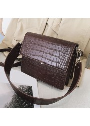 Women Designer Luxury Handbag 2022 New Fashion High Quality PU Leather Women Bags Crocodile Pattern Shoulder Messenger Bag