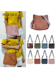 Women Simple Fashion PU Simple Shoulder Crossbody Bags Solid Color Handbags for Ladies Outdoor Shopping Traveling