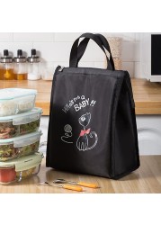 Oxford Cloth Thermal Lunch Bags For Women Kids Food Heat Insulation Oxford Cloth Handbags Portable Outdoor Picnic Storage Tote