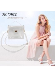 Women Bags Chain Shoulder Bags PVC Passenger Handbag Transparent Bags For Women Outdoor Shopping Travel Bag