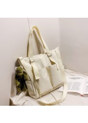 Female shopper bag simple fashion zipper shoulder bags waterproof large capacity tote bags women brand crossbody bag