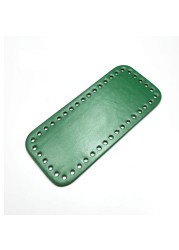 1PC PU Leather Bottom Shaper Pad Base with Pre-Drilled Holes for Knitting Purse Handbag DIY Replacement Shoulder Bag Accessory