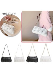 Women Leather Handbag Fashion Rivet Female Underarm Shoulder Crossbody Bags Tote For Women Fashionable Decoration