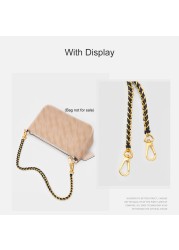 Solid Quality DIY Metal Bag Belts Bag Chains Handbag Shoulder Bags Straps Buckle Handle Black Gold Strap Accessories for Bags