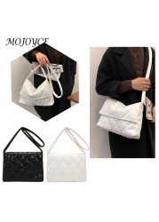 Vintage Women Diamond Lattice Leather Shoulder Bag Chic Ladies Daily Handbag Messenger Purse for Women Holiday Gifts