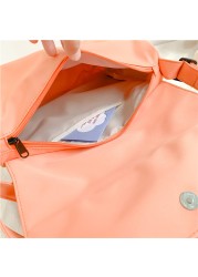 New Solid Color Ladies Shoulder Bag 2022 Fashion High Quality Nylon Women Messenger Bags Large Capacity Student Bag Bolso Mujer