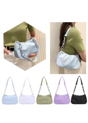 Women Fashion Zipper Crescent Shoulder Bags Casual Zipper Messenger Bag for Ladies Outdoor Shopping Business