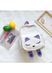 New Children's Backpack Cute Cartoon Cat Girl Backpack Pupil Kindergarten Kids Girls Boy Backpack Unisex Kid Game Bag Travel Bag