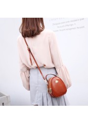 Vintage Small Bags For Women 2020 Pu Leather Tote Bag Woman Messenger Ladies Shoulder Crossbody Luxury Designer Bolsos Mujer AB03