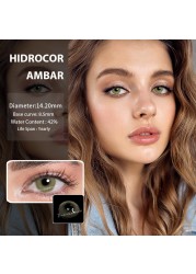 1 Pair Annual Multicolor Lenses For Eyes Blue Green Colored Contact Lens Gray Eye Contacts With Color Lens Natural Color Eyes