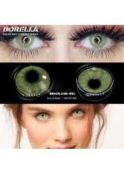 D'ORELLA 1 Pair (2pcs) Natural Color Lenses Eyes Annual Color Contact Lenses For Eyes Beauty Contact Lenses Eye Cosmetic Colored Lenses