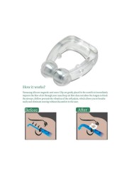 Anti Snoring Nose Clip Silicone Snore Stopper Ring Silent Sleep Aid Snore Stop Night Sleep Apnea Guard Night Device with Bag