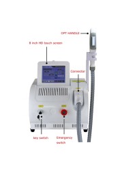 Portable OPT SHR IPL Laser Hair Removal Machine, Beauty Equipment, Skin Care Rejuvenation