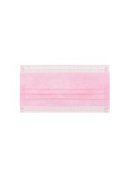 Disposable 3-Ply Nonwoven Mask Breathable Gauze Mask with Elastic Ear Band, Pink, 10-500 Pieces