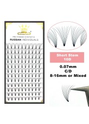 MASSCAKU Big Stock Pre-made Fans Short Stem Eyelashes Extension Dense Wide Fans 3d4d5d6d10d20d Lashes False Mink Eyelashes