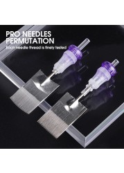 10pcs Mast Pro 35RM 45RM Sterilize Round Magnum 0.35mm 12 Tattoo Needles Permanent Makeup PMU Tattoo Cartridge Accessories