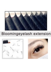 MASSCAKU Easy Fanning Eyelash Extension Self Delivery Auto Fans Fast Blossom Flowering Eyelash Extension Camellia Lashes Fans