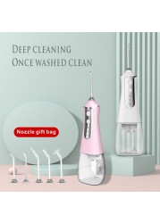 Oral Water Flosser Dental Water Flosser USB Contacts Dental Hygiene Nquipment Nightgar Portable Waterproof Dental Hygiene