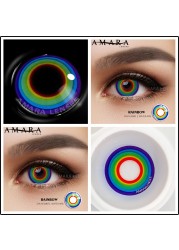 AMARA 2pcsCosplay Anime Eyes Lenses for Eyes AYY Series Makeup Sharingan Beauty Contact Lenses Eye Cosmetic Color Lens Eyes