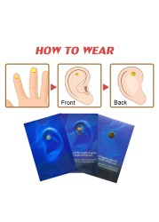 8pcs/4pairs Stop Smoking Magnet Quit Smoking Ear Acupressure Magnet Natural Ingredients No Side Effect Health Therapy A381