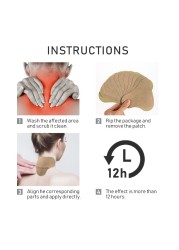 6pcs Neck Pain Relief Patch Effectively Relieve Joint Muscle Fatigue Gingivitis Arthritis Wormwood Extract Herbal Plaster A180