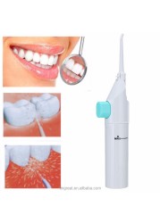 Dental Water Flosser Portable Dental Water Jet Oral Irrigator Tooth Pick No Batteries Teeth Cleaning Whitening Calculus Cleaner Kit