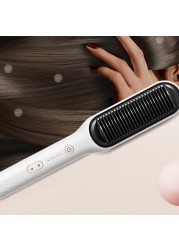 Hot Hair Straightener Comb Straightener Dryer Straightening Brush Iron Beard Hot Electric Comb