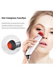 Facial Cleanser Blackhead Remover Deep Pore Acne Pimple Removal Vacuum Suction Diamond T Zone Beauty Facial Tool Household Spa