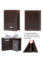 Smart Bluetooth Wallet Men's Genuine Leather Short Wallet Leisure Multifunction Card Holder Package Luxury Business Wallet