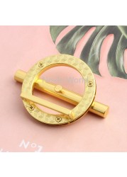 2-10-30 Pieces 38mm 1.5" Satin Gold Finished Handbag Shoulder Strap Adjust Round Decor Buckle Hanger