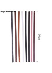 2pcs Detachable PU Leather Handbag Handle Band Handle Strap Band With Rivet Bag Strap Women Shoulder Bag Replacement Accessories