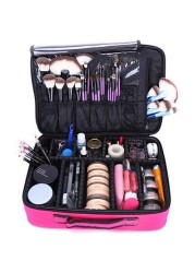 New upgrade large capacity cosmetic bag best selling professional women travel makeup bag