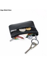 1pc Coin Pouch Wallet PU Leather Car Key Wallets Women Keys Organizer Key Holder Housekeeper Men Keychain Zipper Key Pouch Bag