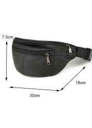 Men's Genuine Leather Fanny Pack, Men's Fanny Pack, Phone Bag, Men's Small Waist Bag