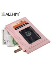 Fashion Women Cat Printing Credit Card ID Card Multi Slot Card Holder Ladies Casual PU Leather Small Coin Purse Wallet Case