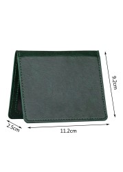 Multifunctional Leather Protective Cover For Small Card Certificate US Vaccine Document Protection Holster Card Wrap Wallet