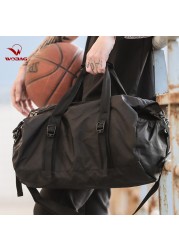 New Black Fashion Weekend Short Distance Travel Bag Foldable Men Sports Training Handbag Large Capacity Yoga Women Duffel Bag