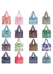 Reusable Shopping Bag Foldable Eco-friendly Polyester Bag Large Capacity Shopping Bag Grocery Bags Foldable Shopping Bag Handbags