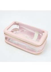 Customized Genuine Leather Travel Cosmetic Bag Fashion Waterproof Cosmetic Bag New Makeup Storage Bag Clear Plastic Cosmetic Bag