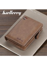 Men's wallet made of polyurethane leather, classic men's wallet for keeping cards, high quality