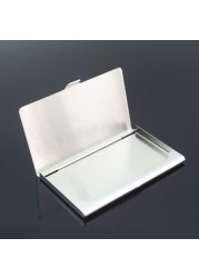 Creative Business Card Case Stainless Steel Aluminum Holder Metal Box Business Card Holder Metal Wallet