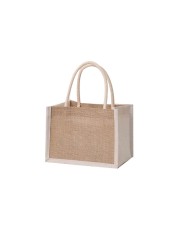 Jute Tote Bags Burlap Handbag Reusable Beach Grocery Shopping Bag With Handle Large Capacity For Women Girls