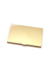 Men's Business Card Case Stainless Steel Aluminum Business Card Holder Metal Box Cover