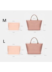 New Liner Bag BAMADER Organize Cosmetic Bag Felt Cloth Makeup Bag Support Handbag Liner Portable Travel Insert Purse Bags