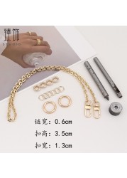 Long Chain Package Transformation Long Champ Portable Package Decorative Chain Fittings of Blow Hole