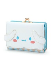 Ladies Girls Small Wallet Cartoon Cute Cat Coin Purse Folding Purse Female Small Girl Bag Purse Card Holder