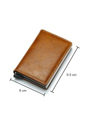 Carbon Fiber Rfid Card Holder Men Wallets Money Bag Male Vintage Black Male Wallet 2021 Leather Small Small Slim Wallets Wallets