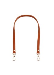 60cm PU Leather Bag Handle Shoulder Strap Replacement Short Strap Handle Strap Women Handbag Purse Buckle Handle Bag Accessories